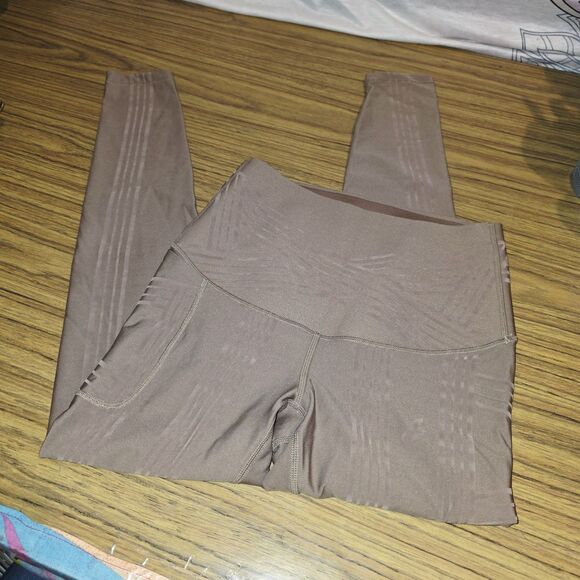 FANKA BODY SCULPT Sz M RESISTANCE Supportive Reversible Quick Dry Tan Leggings - Picture 2 of 13